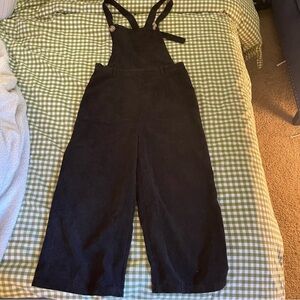 Black Corduroy Jumpsuit Overalls